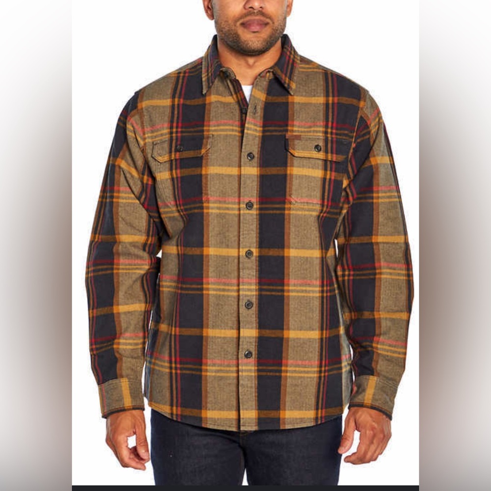 Orvis Big Bear Men’s XXL Adams Plaid Heavyweight Flannel Shir